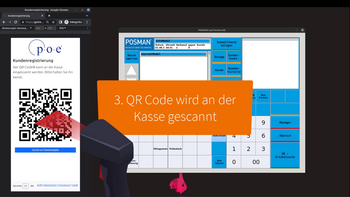 QR Code an der Kasse scannen